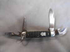 VINTAGE ANTIQUE IMPERIAL PROV USA BE PREPARED BOY SCOUTS CAMP SURVIVAL BSA KNIFE picture