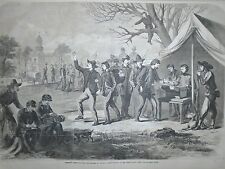 1864 Leslie's Weekly December 10 Centerfold - Sherman pays troops at Atlanta picture