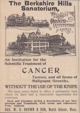 The Berkshire Hills Sanatorium - Scientific Treatment of Cancer Vintage Print Ad picture