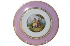 c1870 French Sevres Style Hand Painted Porcelain cabinet plate picture