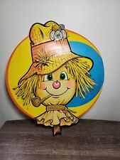 Vintage Beistle Scarecrow Die Cut Fall Decor Halloween  Thanksgiving  picture