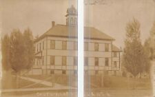 ATLANTA Michigan postcard RPPC Montmorency County Court House 1909 picture