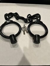High Security Chinese Leg Irons With Pin Tumblr Lock Rare New picture