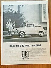 1960 Fiat 500 Ad  Costs More to Park than Drive picture