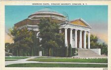Vintage New York Linen Postcard Syracuse University Hendricks Chapel picture