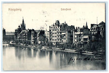 1914 Konigsberg Castle Pond Kaliningrad Russia Posted Antique Postcard picture