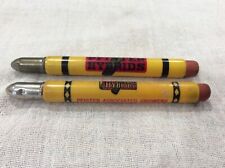 2 Old Pfister Hybrids Seed Corn Advertising Bullet Pencils Monroe Iowa #29 picture