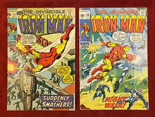 IRON MAN: #31 & #40 (MARVEL, 1970; 1971) Bagged and Boarded picture