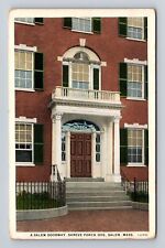 Salem MA- Massachusetts, Salem Doorway, Shreve Porch, Antique, Vintage Postcard picture