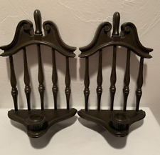 Homco Pair of Syroco Wall Sconces Candle Holders #4155 Gothic picture