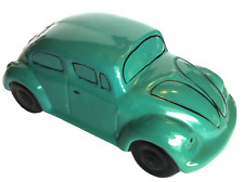 Nanco VW Volkswagen Beetle Bug Bank Blue Ceramic 1960's Vintage picture