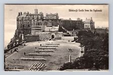 Edinburgh Scotland, Edinburgh Castle View From The Esplanade, Vintage Postcard picture