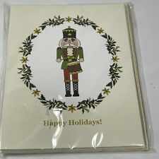 Spode Happy Holidays Nutcracker Notecards and Envelopes Set of 8 New picture