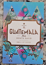 STARBUCKS Taster Card - Guatemala - Monte David -  2015  Small Lot Coffee    ZZZ picture