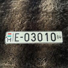 2004 Hungary Hungarian License Plate. 🇭🇺 TEMP Flag Tag # E 03010 picture