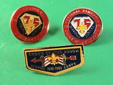 1985 National Boy Scout Jamboree - 75th Anniversary Logo PINs - OA Service Corps picture