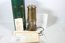 WELSH COAL MINER'S BRASS LAMP W/ALL ORIGINAL ACCESORIES & CERTIFICATE OF ORIGIN picture