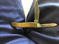 VERY OLD COLONIAL NUDES PICTURE KNIFE 2 BLADES picture