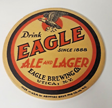 1930's Eagle Ale & Beer coaster,Eagle Brewing Utica NY  4 Inch Coaster picture