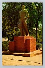 East Lansing MI-Michigan, MI State University Spartan Statue, Vintage Postcard picture