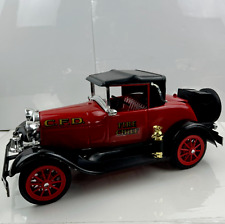 Jim Beam Vintage Fire Chief CFD Car Empty Decanter 1928 Ford Red Model A picture