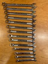 Vintage CRAFTSMAN 14-pc METRIC 6 Point Combination Wrench Set, VA, 6 -19mm, USA picture