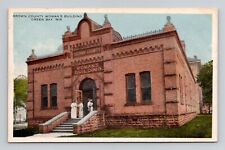 Postcard Brown County Woman's Building in Green Bay Wisconsin, Vintage C3 picture