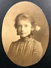 c.1900 Pretty Young Girl Real Photo Chicago,IL Victorian EDITH Greenshields 11yr picture