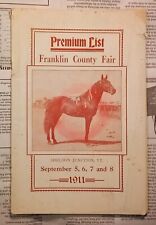 Franklin County Fair - Sheldon Junction, Vermont - 1911 picture
