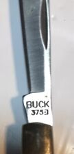 2016 BUCK 375 Deuce Two Blade Folding Pocket Knife Wood Handles EUC picture