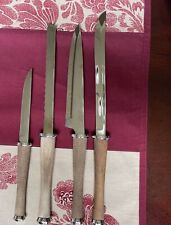 Vintage Colonial Surgical Stainless & Wood Handle 4 Piece Knife Set picture
