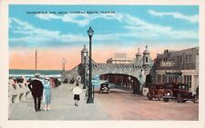 Daytona Beach Florida Boardwalk 1920s Pier Promenade Speedway Vtg Postcard B49 picture