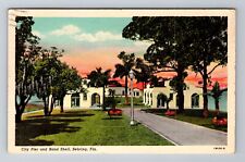 Sebring FL-Florida, City Pier and Band Shell, c1959 Antique Vintage Postcard picture