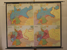 Schul-Wandkarte German Rich 1871 - 1982 W GDR 87 3/8x73 3/16in picture