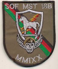 SOF MST 18B Trojan Horse US Army Special Forces patch Afghanistan made picture