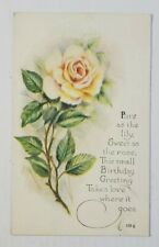 Happy Birthday Wishes - Postcard Posted 1921~ George Washington 1Cent Stamp  picture