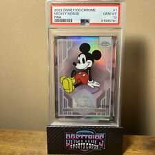 2023 Topps Chrome Disney 100 Mickey Mouse Pink Refractor /399 PSA 10 GEM MT picture