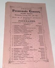Rare Antique Victorian Jr. Promenade Concert Program Bernstein's Orchestra NY picture