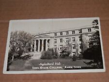 AMES IOWA - 1937 REAL-PHOTO POSTCARD - IOWA STATE COLLEGE - AGRICULTURAL HALL picture