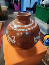 Antique Mexican Large Olla CantaroHAND MADE Pottery  picture