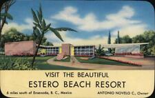 Mexico 1955 Ensenada Visit the Beautiful Estero Beach Resort Teich Postcard picture