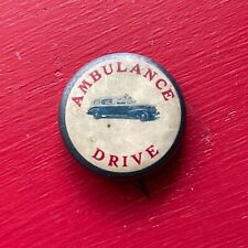 1940s-50s Chicago Ambulance Drive Pinback Button picture