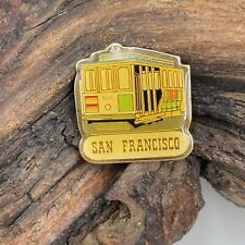 Vintage SNCO 1982 San Francisco California Enamel Streetcar Lapel Pinback Pin picture