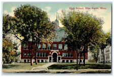 c1930's High School Building Campus Blue Earth Minnesota MN Vintage Postcard picture