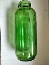 Vintage Embossed Green Glass Water  Juice Refrigerator Jar no Lid Anchor Hocking picture