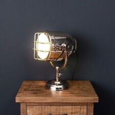 Bedside Table Lamp Home Office Decor Nickel Finish Table Top Search Light picture