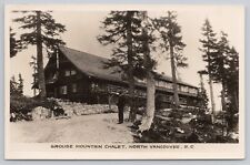 Vtg RPPC Post Card Grouse Mountain Chalet, North Vancouver, B.C. B496 picture