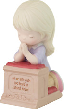 Little Girl Praying Figurine | When Life Gets Too Hard to Stand, Kneel Blonde Ha picture