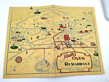 Old 1948 Colorado Springs Restaurant MENU from RUTH'S OVEN Colorado picture