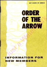Vintage Booklet Order of the Arrow Boy Scouts America 1968 Info for New Members picture